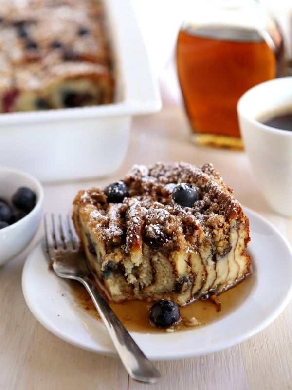 Blueberry Pancake Bake | completelydelicious.com