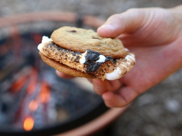 Chocolate Chip Cookie S'mores from completelydelicious.com