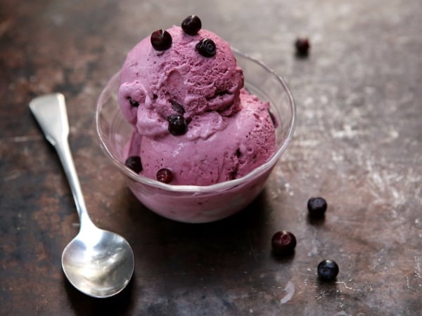 Huckleberry Ice Cream from completelydelicious.com