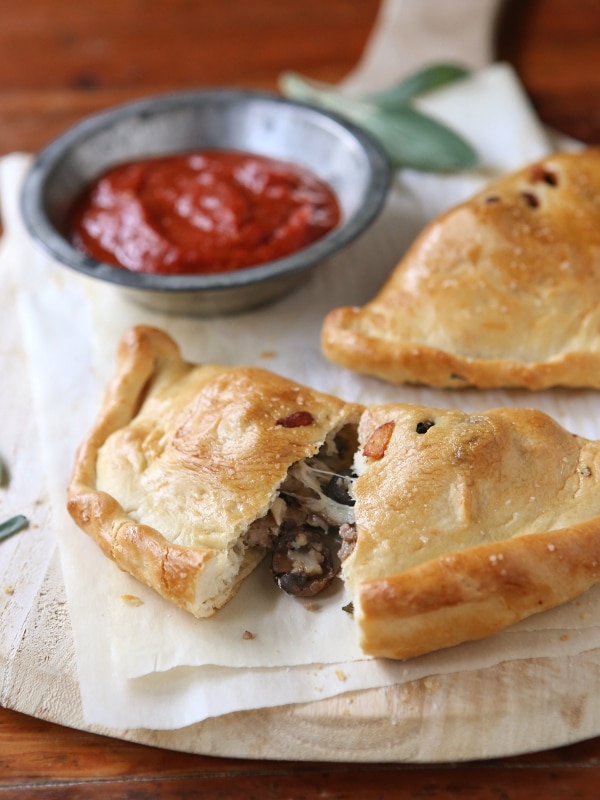 Calzones with Sausage, Mushrooms and Olives - Completely ...