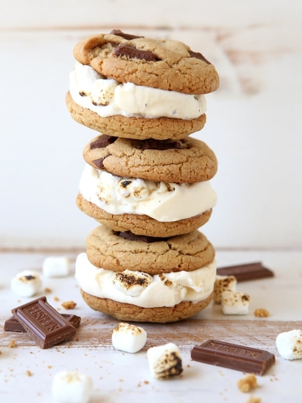 S'mores Ice Cream Sandwiches | completelydelicious.com