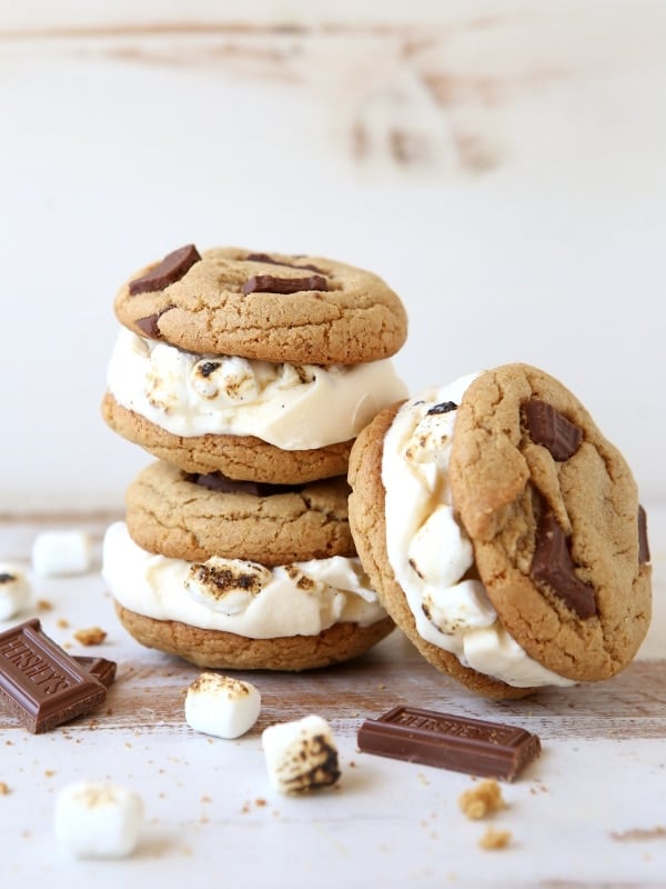 S'mores Ice Cream Sandwiches | completelydelicious.com