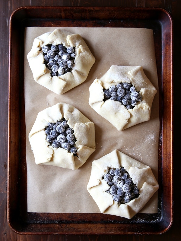Mini Blueberry Galettes | completelydelicious.com
