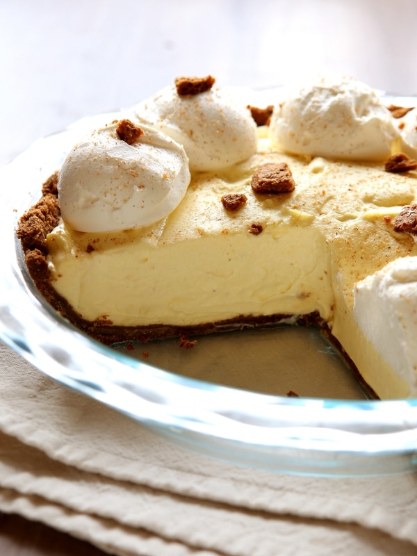 Eggnog Cream Pie | completelydelicious.com