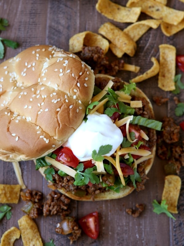 Taco Sloppy Joes! from completelydelicious.com