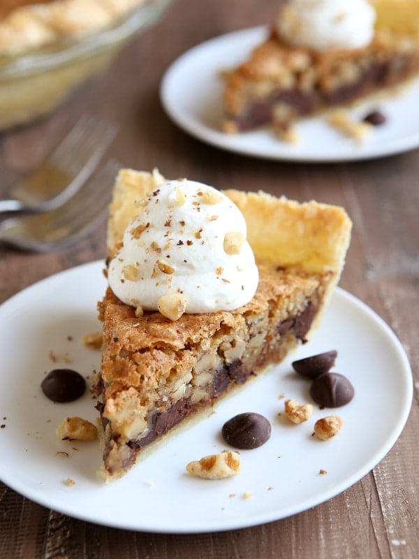 Tollhouse Chocolate Chip Pie | completelydelicious.com