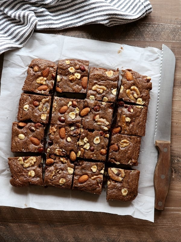 Nutty Fudge Brownies | completelydelicious.com