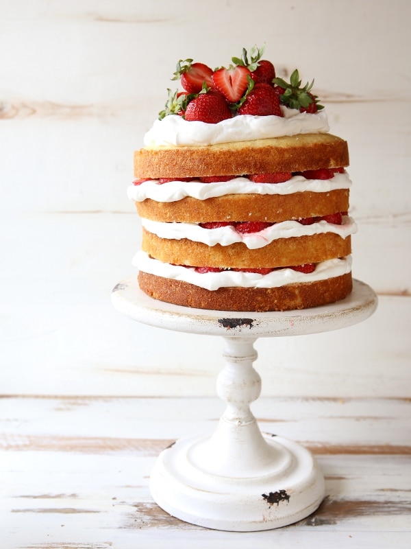 Strawberry Shortcake Layer Cake | completelydelicious.com