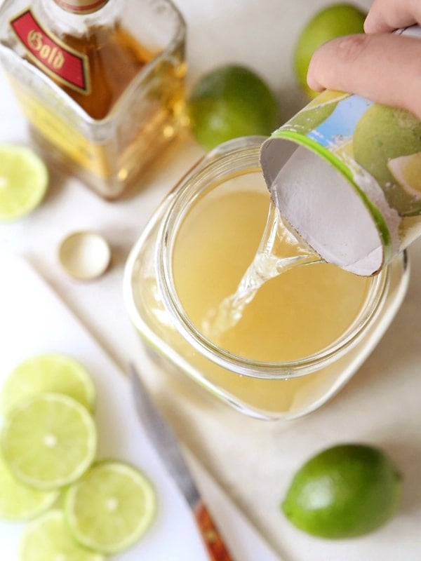 Tin Can Margaritas -- perfect for a crowd! | completelydelicious.com