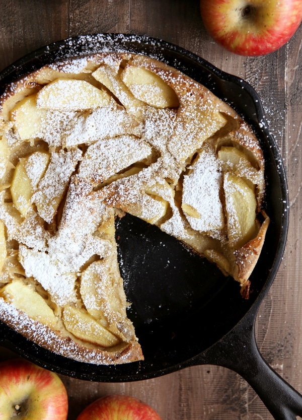 Apple Oven Pancake with Apple Cider Syrup | completelydelicious.com