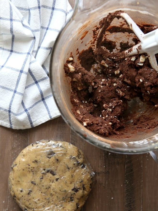 Malted Chocolate Chip and Reverse Chip Cookies | completelydelicious.com