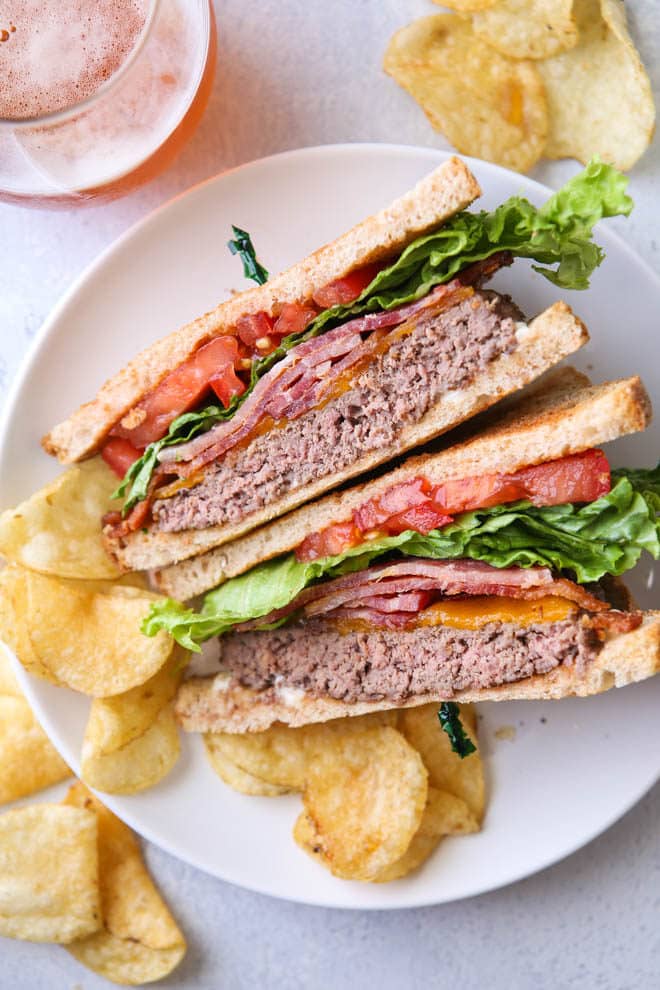 BLT Cheeseburgers combine two favorites in one!