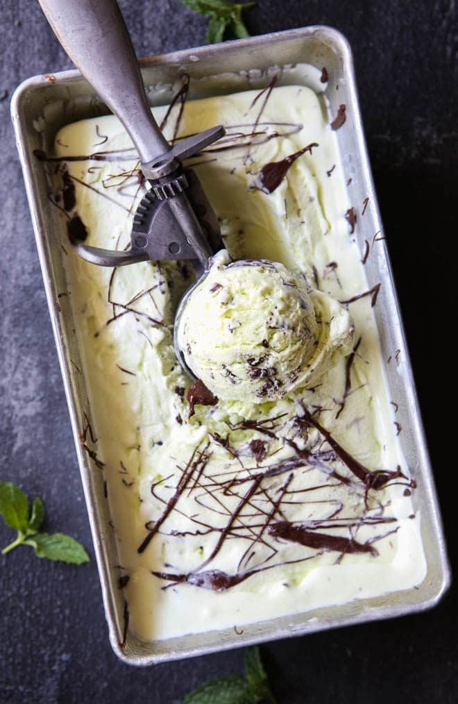 Homemade mint chocolate chip ice cream is so much better than store-bought!