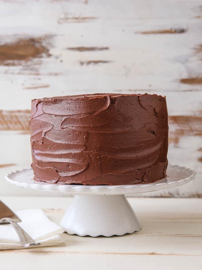 Learn how to build a layer cake on completelydelicious.com