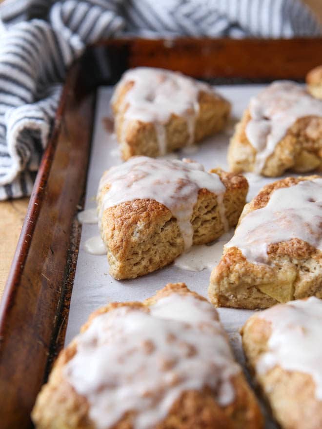 Apple Cinnamon Scones packed with so much fall flavor!
