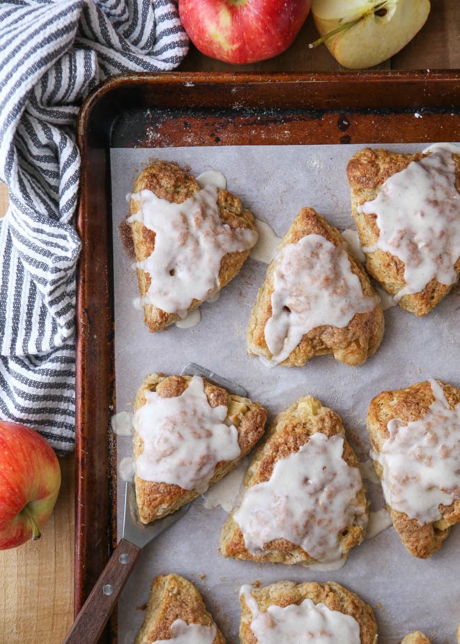 Apple Cinnamon Scones packed with so much fall flavor!