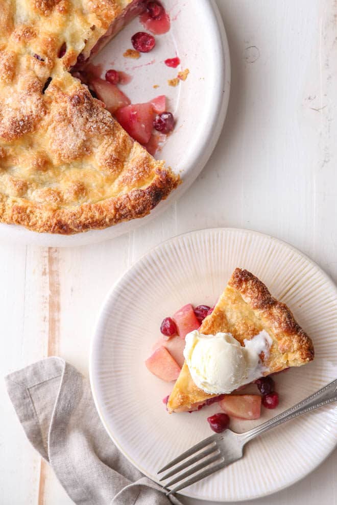 This cranberry pear pie is the perfect dessert for fall