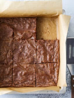Classic rich and fudgy homemade brownies