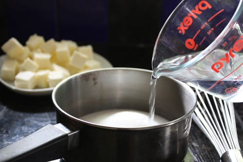 Butter and water