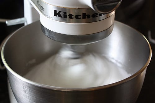 Whipping meringue