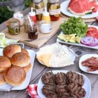 Build Your Own Burger Bar from completelydelicious.com