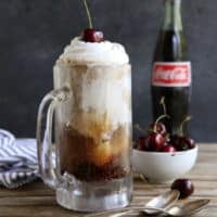 Bourbon Cherry-Cola Floats from completelydelicious.com