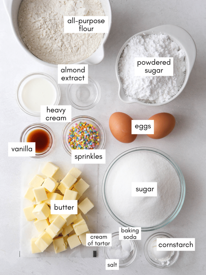 sugar cookie cake ingredients