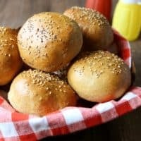 Whole Wheat Brioche Buns | completelydelicious.com