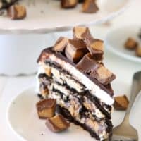 Reese's Chocolate Peanut Butter Icebox Cake | completelydelicious.com