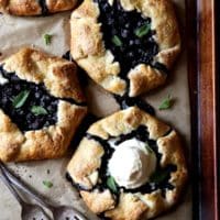 Mini Blueberry Galettes | completelydelicious.com