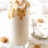 Caramel Marshmallow Milkshake | completelydelicious.com