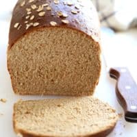 Honey Whole Wheat and Oat Sandwich Bread | completelydelicious.com