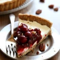 Mascarpone and Cranberry Tart with Pecan Crust | completelydelicious.com