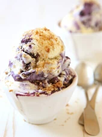 Blueberry Pie Ice Cream | completelydelicious.com