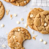 Toasted coconut and white chocolate chip cookies