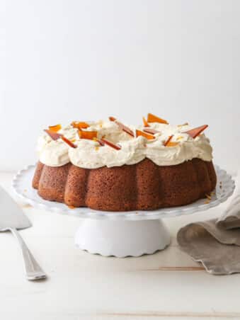 This Caramel Bundt Cake is a fall favorite!