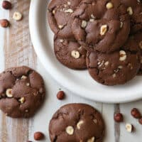 Chocolate Hazelnut Cookies | completelydelicious.com