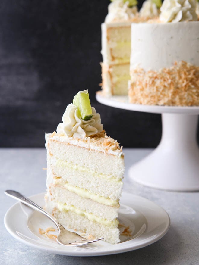 Coconut Lime Layer Cake from completelydelicious.com