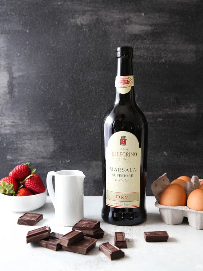 Chocolate "zabaglione" or wine sauce is rich and decadent!