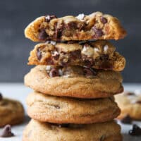 The best brown butter chocolate chip cookies!
