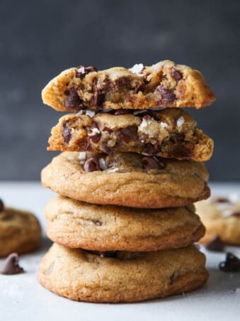 The best brown butter chocolate chip cookies!