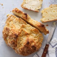 Easy and flavorful Irish soda bread ready for eating!