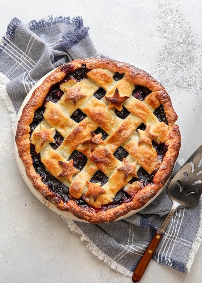 Black and Blueberry Pie - Completely Delicious