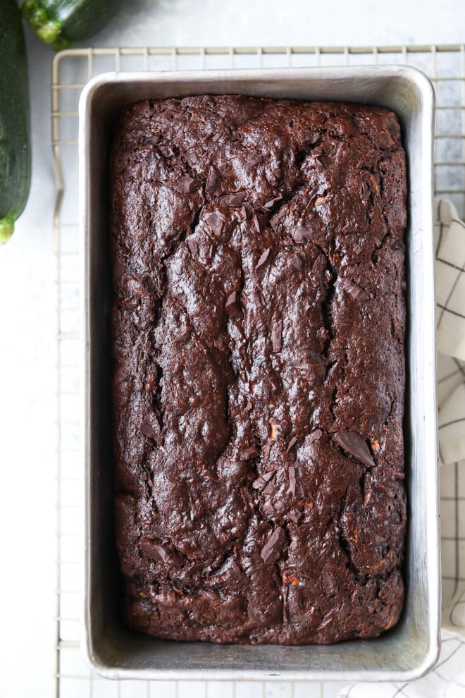 This the perfect chocolate zucchini bread recipe!
