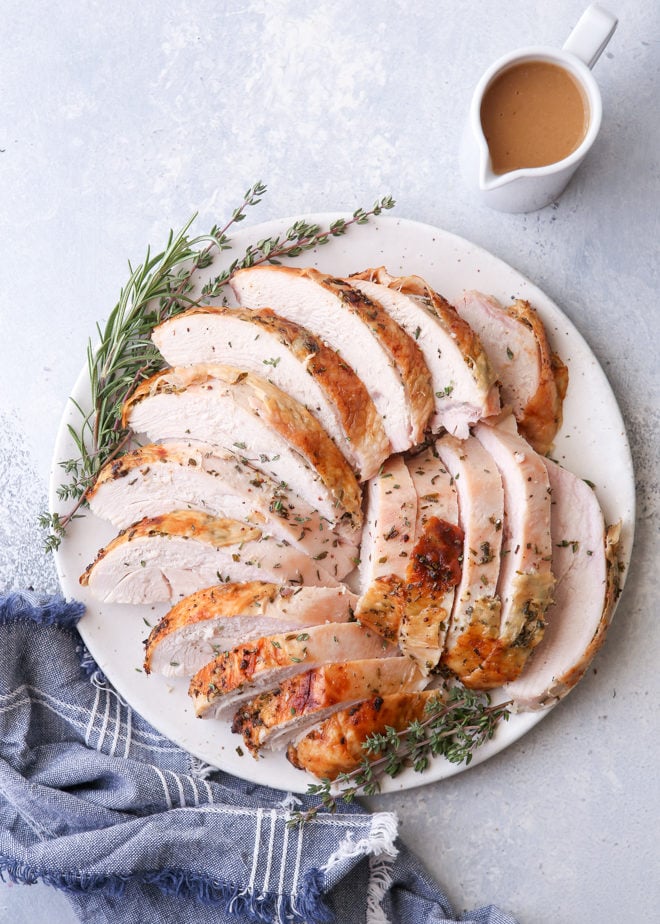 Make Thanksgiving a little easier with this herb roasted turkey breast
