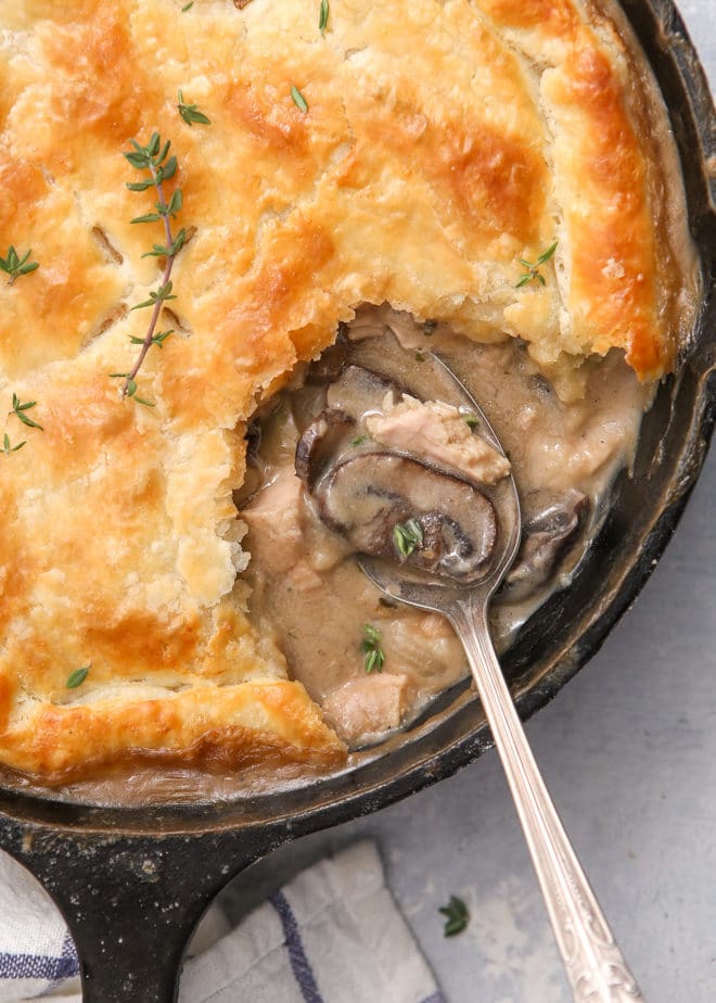 Turkey mushroom pie is the best way to use up leftover turkey
