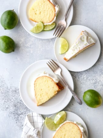 This lime bundt cake is light and zesty with a rich cream cheese frosting.