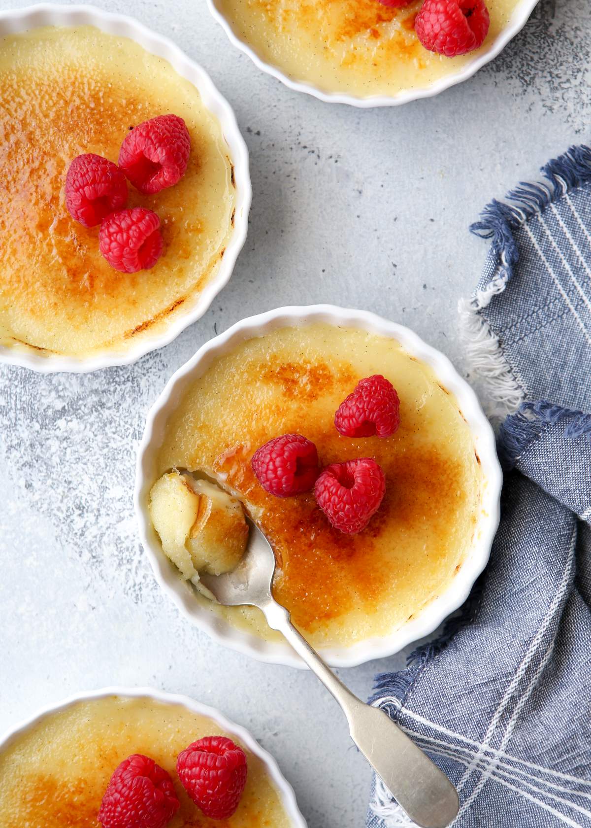 taking a bite out of creme brulee