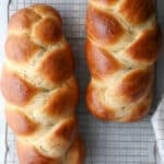 Light, tender, and super flavorful braided challah bread