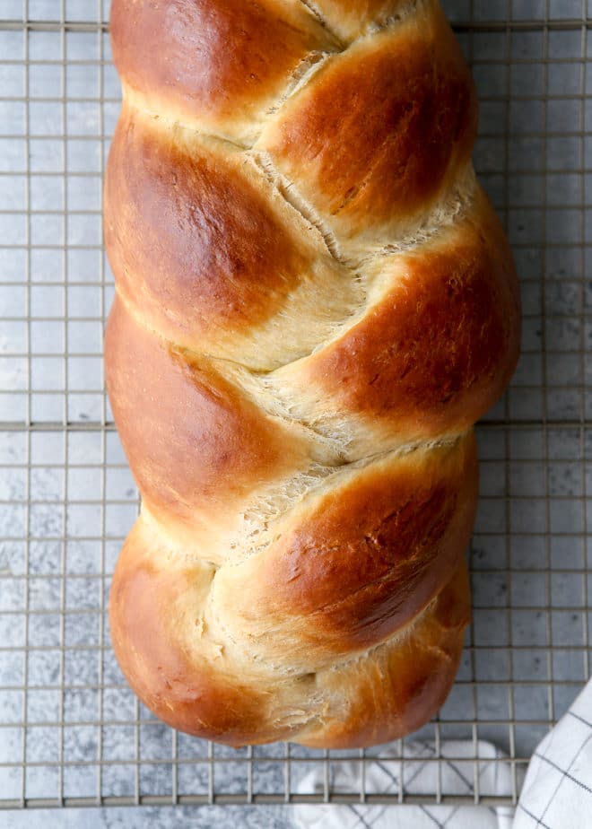 Light, tender, and super flavorful braided egg bread